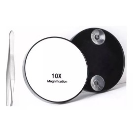 Bella Espejo De Maquillaje Con Aumento Y Pinzas Para Depilar Set