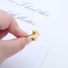 Vacaonio Minimalist Polished Gold Ball Open Ring Metal Balls Open