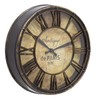 Carousel Home 20cm Wall Clock Antique Effect Distressed Round Clock