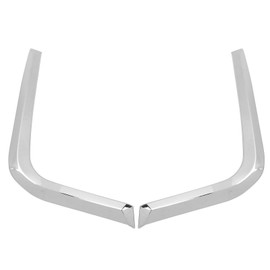 Pair of Chrome Front Fog Light Eyelid Cover Fog Lamp Eyebrow Cover Trim Replacement for Subaru Crosstrek XV 2018 to 2020