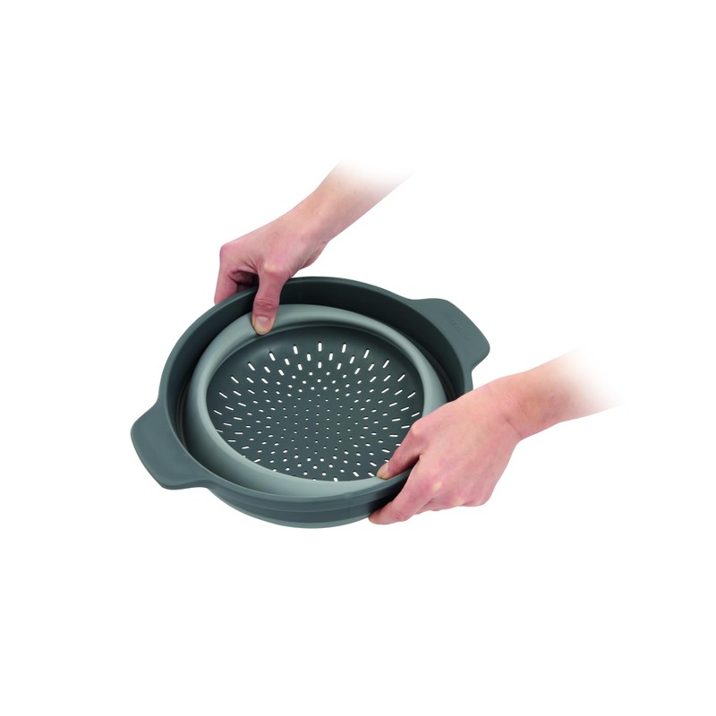 Tescoma Grandchef 24 cm Plastic Folding Dish Drainer - Light