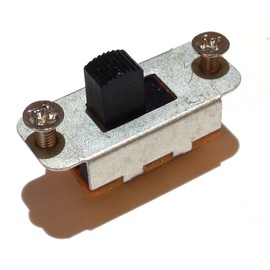 Electric guitar On On DPDT slide switch including chrome screws