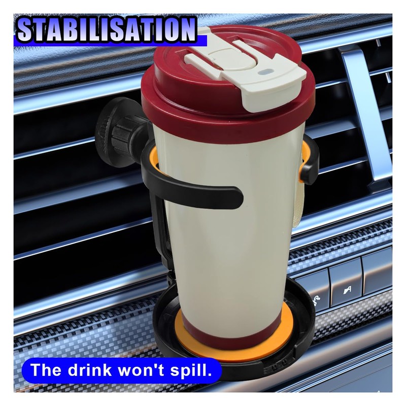 Car Air Vent Cup Holder Auto Ashtray Holder, Adjustable Drink