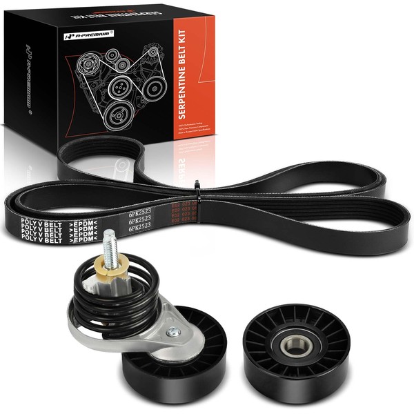 A-Premium Engine Serpentine Belt Drive Kit with Tensioner & Idler