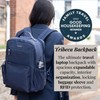 Tribecca Expandable Travel Laptop Backpack Water-Resistant Nylon Work Bag w/Organization,