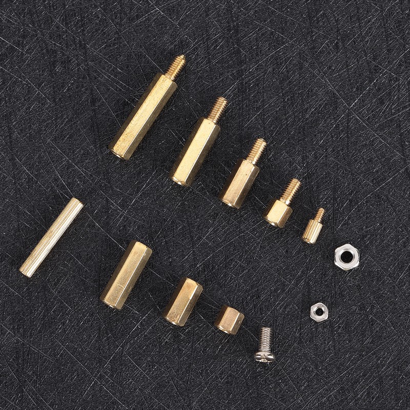 240Pcs Brass M2 M3 Hex Standoff Nut Screw Kit for