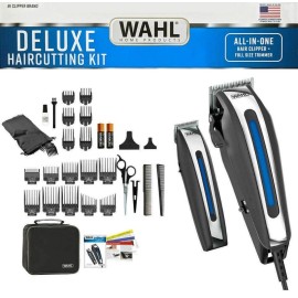 Wahl Deluxe Complete Hair Cutting Kit 29 Piece Clipper Set with Beard Trimmer