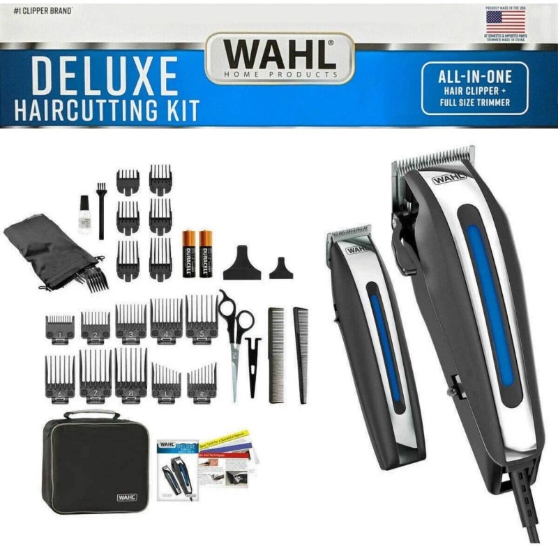 Wahl Deluxe Complete Hair Cutting Kit 29 Piece Clipper Set