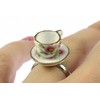 Miniblings Coffee Cup Coffee Cups Mugs Gold Edge Ring Ring