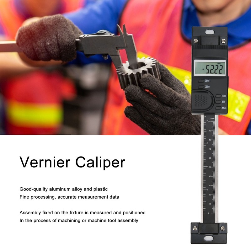 Vernier Caliper Digital Vertical Measurement Gauge Ruler Industrial Measuring Tool