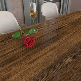 Yenhome Brown Wood Wallpaper 24x118 inch Wood Peel and Stick Wallpaper Distressed Wood Grain Contact Paper for Cabinets Countertops Kitchen Wallpaper Self Adhesive Removable Wallpaper for Shelf Drawer