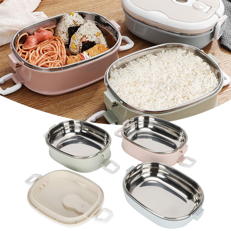 Thermal Lunch Box Stainless Steel 3-Layer Lunch Box Leak-proof Box