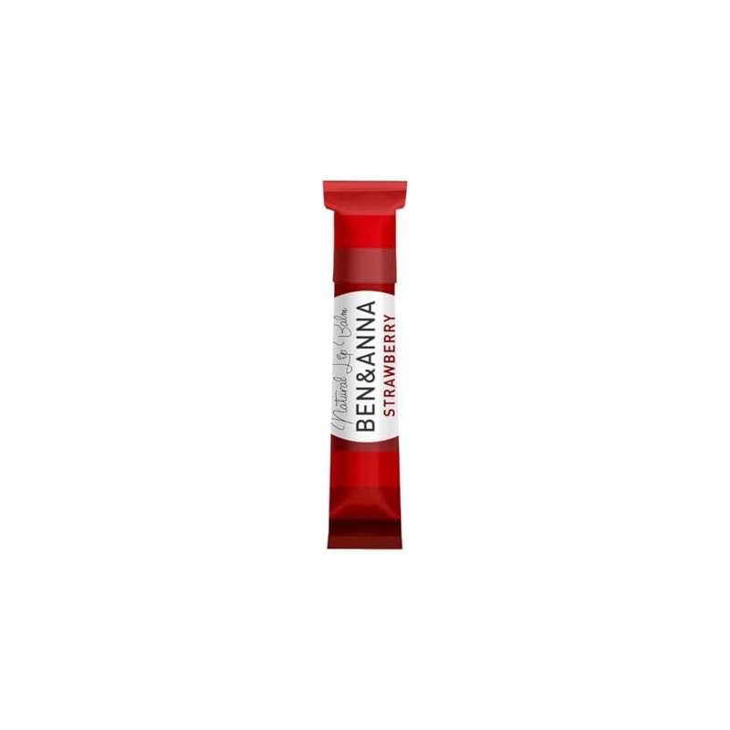 Ben & Anna Natural Lip Balm, Strawberry - 6g, Moisturizing,
