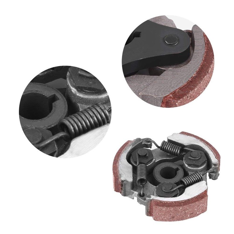 Qiilu Motorcycle Clutch Pad with 3 Springs for 2 Stroke