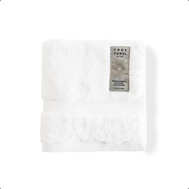 TRUE TOWEL Classic Hotel Wash Towel, Luxury Imabari Towel (White)