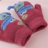 Toddler Boys Girls Dinosaur Winter Warm Knit Mittens with String