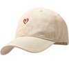 XYIYI Unisex Classic Cotton Baseball Cap Adjustable Baseball Cap, Heart