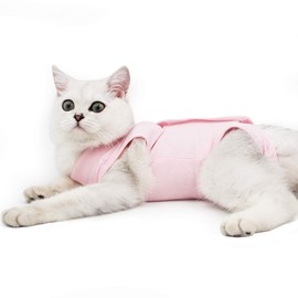 Cat Professional Recovery Suit for Abdominal Wounds or Skin Diseases, E-Collar Alternative for Cats after Surgery Wear,cat medical vest