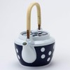 Nishiki Pottery 23186 Arita Ware Soil Bottle, Polka Dot, No.