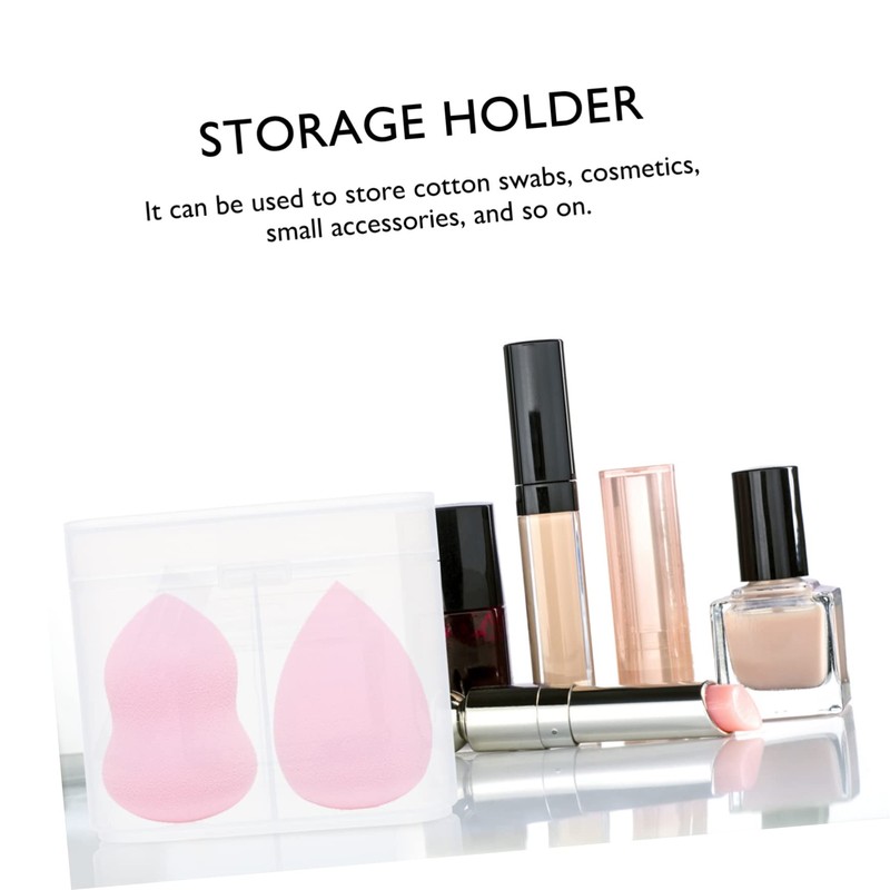 STOBAZA Cotton Pad Organizer Storage Box Holder for Nail Tools