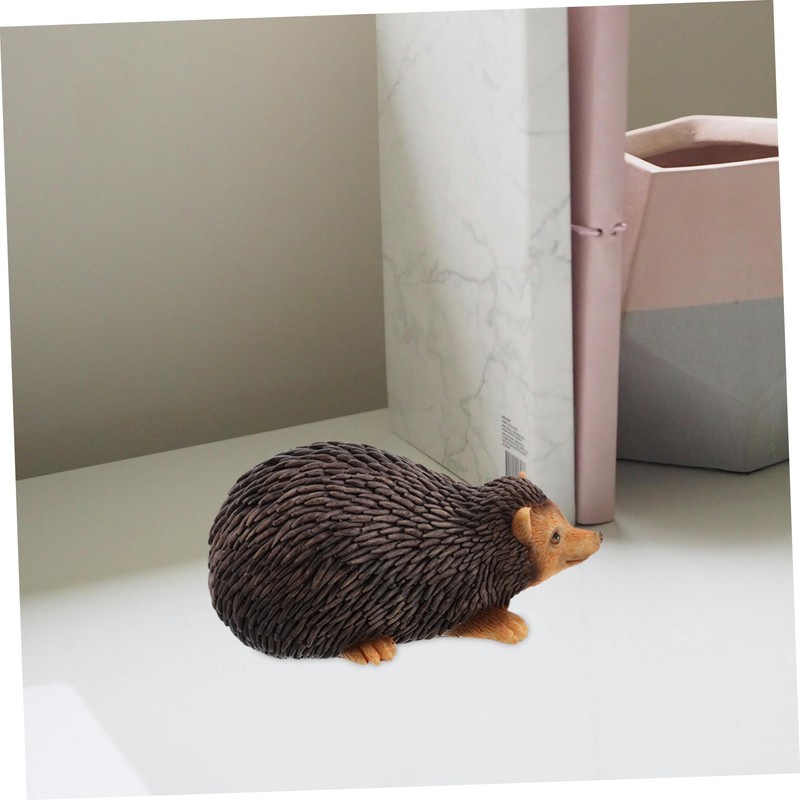 Operitacx Hedgehog Key Box Small Garden Statue House Key Hider