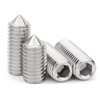 HanTof 340Pcs Metric M2.5/M3/M4/M5/M6/M8 304 Stainless Steel Allen Head Hex