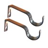 iPEAK Curtain Pole Bracket Metal Heavy Duty Rod Wall Brackets