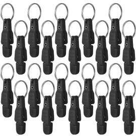 Honoson 20 Pieces Heavy Tension Snap Release Clips Padded Trolling Clips with Key Ring for Weight Planer Board Offshore Kites Downrigger Fishing