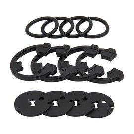 (12PCS) 7204362 Gasket & 3/4" Water Softener Clip and O-Ring Kit Fit for Most GE Kenmore Eco Pure Eco Water Softener, Replace Parts 7116713 and 7170288 for 7337571 & 7337563 Kit