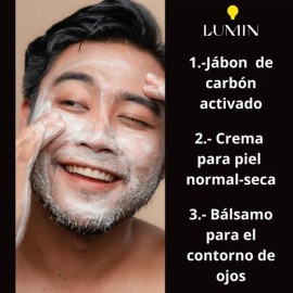 Trio Facial Crema Piel Sensible Exfoliante Bálsamo De Ojos                                                                                            