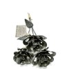 Metal Relic 3 Forever Roses, Three Welded Roses, Metal Roses,
