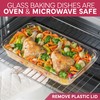 COOK WITH COLOR 8-Piece Deep Glass Baking Dish Set with