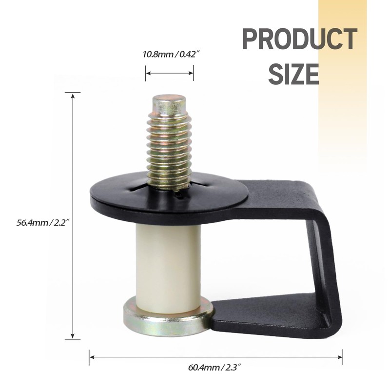 UNIGT 2 Pack Door Striker Bolts Set Includes Bushing Compatible