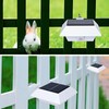 HOSHINE(2 Pack) Solar Powered Gutter Lights Security Light Outdoor Solar