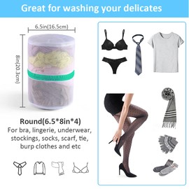 Bra Wash Bags, GOGOODA 4 Pack Underwear Laundry Mesh Bags for Delicates Baby Cloth Sock