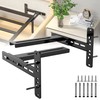 2 Pack Headboard Brackets for Adjustable Metal Beds Headboard &