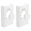White Double Pole Line Volt Thermostat Cover for Old Style