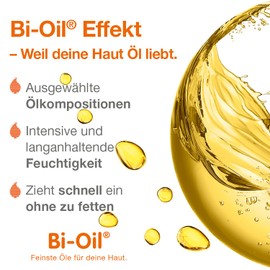 Bi-Oil Hautpflege Öl 100% natürlich | Schwangerschaftsöl mit 100 % natürlichen Inhaltsstoffen | Körperöl während und nach der Schwangerschaft | Vegan | 125 ml