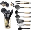 COOK WITH COLOR Silicone Cooking Utensils, Kitchen Utensil Set, Easy