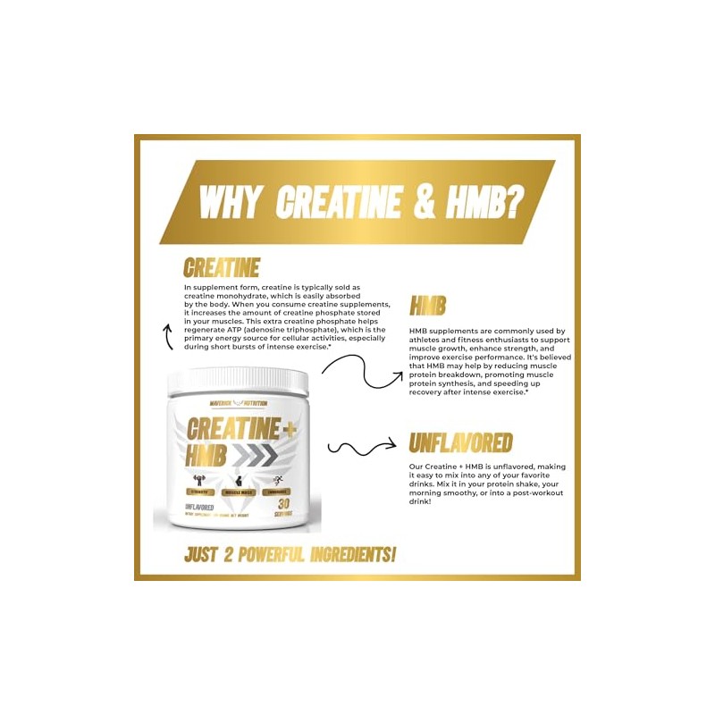 Creatine HMB - HMB Creatine - for Muscle Growth, Increased