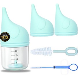 5 pcs Kitten Bottle Miracle Nipple for Kittens Anti-Choking Design for Newborn Kittens Puppies Small Animals (20ml)