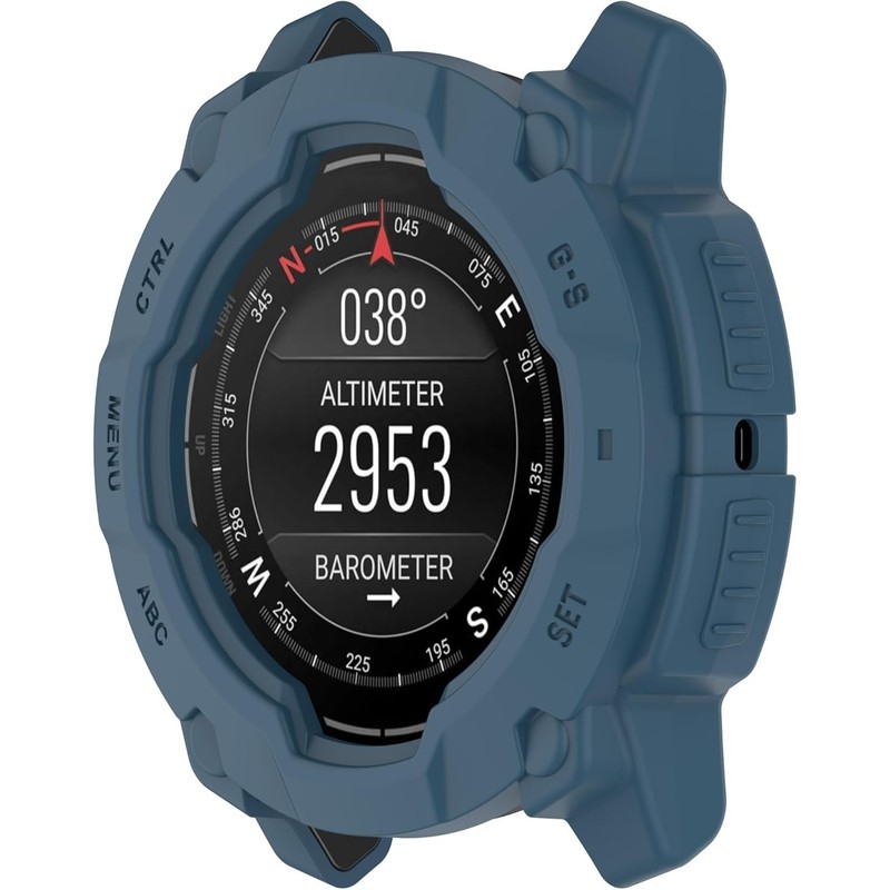 Case for Garmin Instinct 3 45mm，[Without Screen Protector]Protector Protective Case