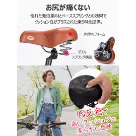 CXWXC Bicycle Saddle Painless, Thick, Waterproof, Cushioning, Large Size, Black (CX-232)