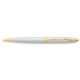 Cross Chrome/Goldplatten FC0012 3FC Lexington Ballpoint Pen with Fixings – Gift Pack