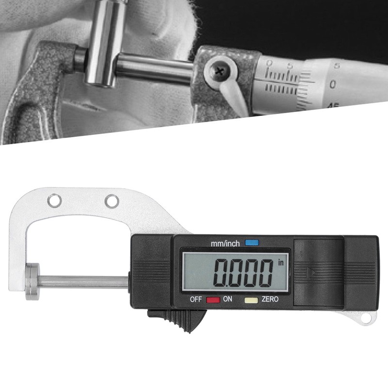 0‑25mm/0‑1in Digital Micrometer Electronic Thickness Outside Gauge Ruler Induatrial Grade