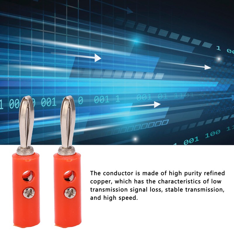 Banana Plug JT‑002 4mm New Type Banana Plug Solder Free