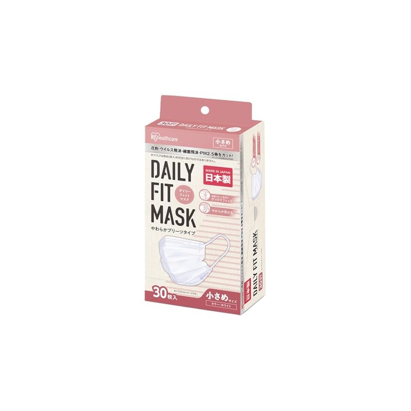 Iris Ohyama PN-YW30M Soft Mask, Small Size, Pack of 30