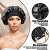 Gorro de Seda para Dormir 4 Paquetes, Gorra de Baño