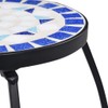 Udorich Elegant Blue and White Mosaic Tables Set of 3