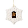 CafePress Gold Nugget Snowflake Ornament, 3.5"x3.5"